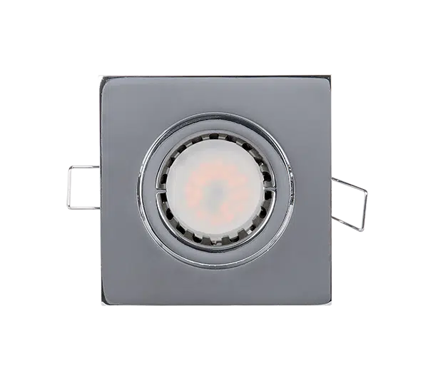 LED ΣΠΟΤ ΜΕΤΑΛΛΙΚΟ ΤΕΤΡΑΓΩΝΟ PAR 16 5.5W 2700-3000K ΝΙΚΕΛ ΜΑΤ