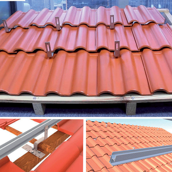 MOUNT STRUCTURE FOR TILE ROOF 580W PANEL 20kW