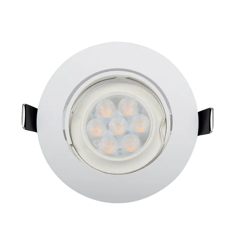 LED ΣΠΟΤ ΠΛΑΣΤΙΚΟ ΣΤΡΟΓΓΥΛΟ HIGH POWER 6W 4000-4300K ΛΕΥΚΟ