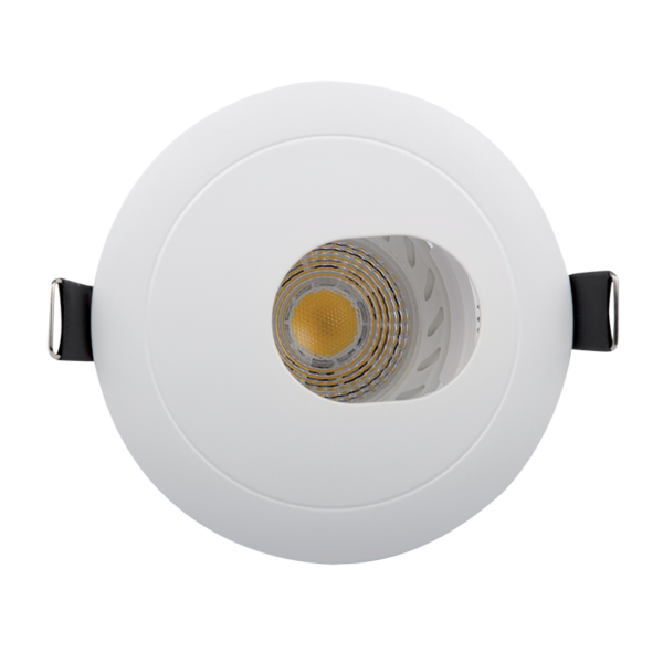 LED ΣΠΟΤ ΠΛΑΣΤΙΚΟ ΣΤΡΟΓΓΥΛΟ ΣΤΑ ΠΛΑΓΙΑ PAR 16 COB 7W 2700-3000K ΛΕΥΚΟ