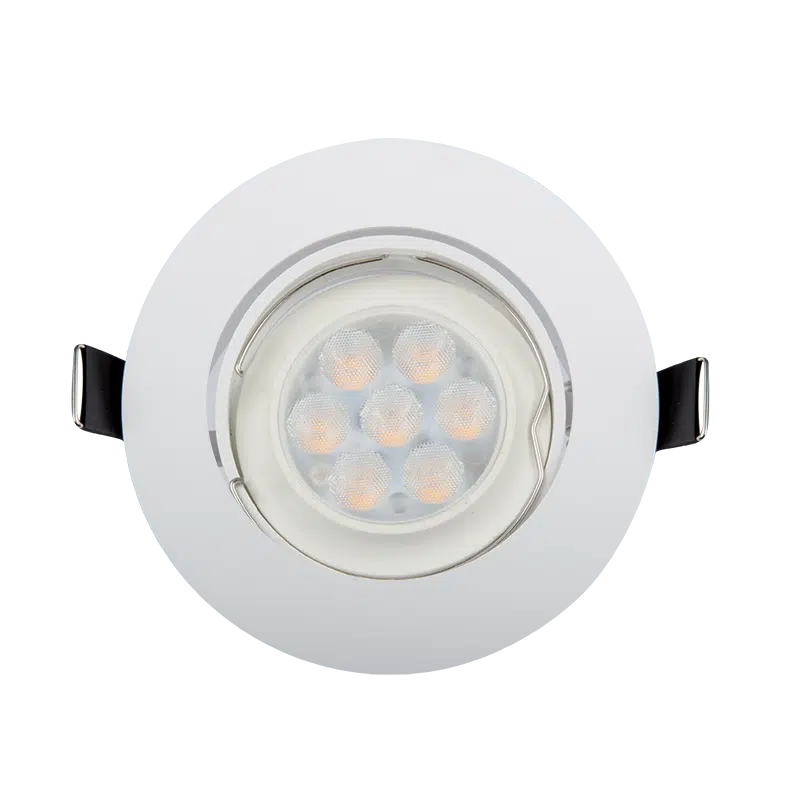 LED ΣΠΟΤ ΠΛΑΣΤΙΚΟ ΣΤΡΟΓΓΥΛΟ HIGH POWER 6W 4000-4300K ΛΕΥΚΟ