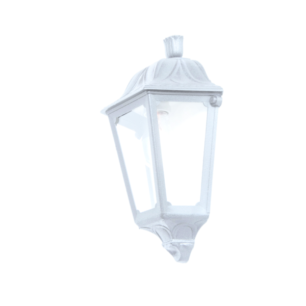 IESSE WALL HALF LANTERN 1XE27 IP55 WHITE