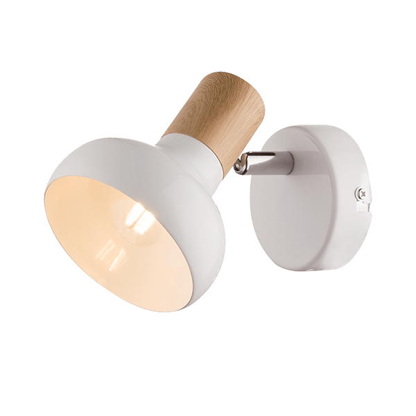 ADDY ΣΠΟΤ 1XE14 ΛΕΥΚΟ ΛΕΥΚΟ/ΞΥΛΟ