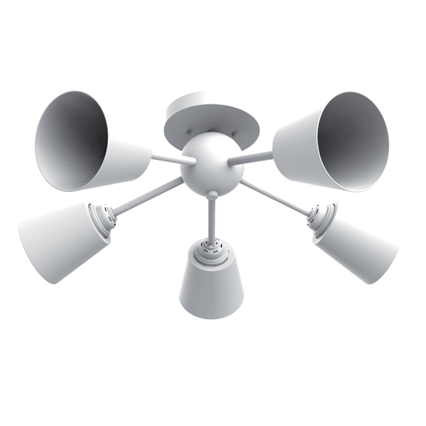 JUDY ΠΟΛΥΦΩΤΟ 5XЕ27 ΛΕΥΚΟ