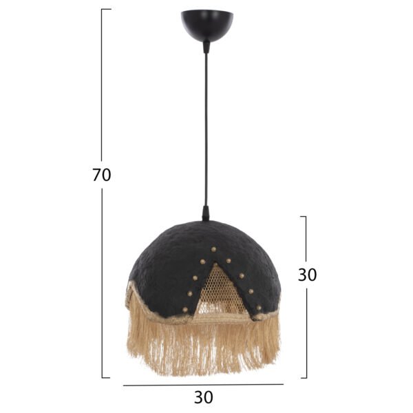 ΦΩΤΙΣΤΙΚΟ ΟΡΟΦΗΣ ΜΕΤΑΛΛΟ ΜΕ ΚΡΟΣΙΑ Φ30x70Yεκ.HM7693.01 - Image 2