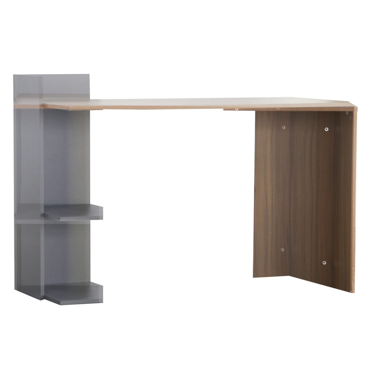 ΓΡΑΦΕΙΟ ΜΕΛΑΜΙΝΗΣ HM8994.01 ΚΑΡΥΔΙ ΓΚΡΙ 112x55x85Y εκ. - Image 3