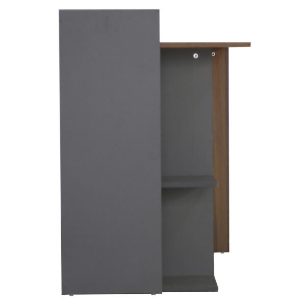 ΓΡΑΦΕΙΟ ΜΕΛΑΜΙΝΗΣ HM8994.01 ΚΑΡΥΔΙ ΓΚΡΙ 112x55x85Y εκ. - Image 5