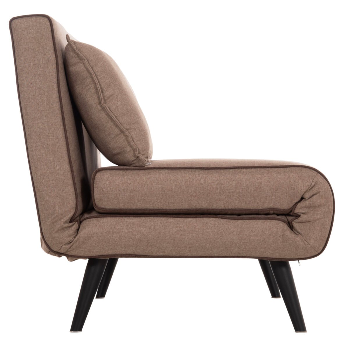 ΚΑΝΑΠΕΣ ΚΡΕΒΑΤΙ 2 ΑΤΟΜΩΝ ASMA HM3077.07 ΣΚΟΥΡΟ ΜΠΕΖ ΥΦΑΣΜΑ 143x78x84Yεκ. - Image 5