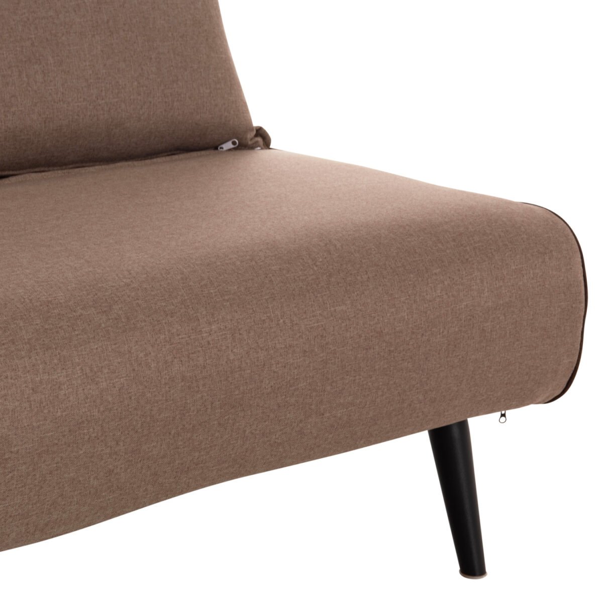 ΚΑΝΑΠΕΣ ΚΡΕΒΑΤΙ 2 ΑΤΟΜΩΝ ASMA HM3077.07 ΣΚΟΥΡΟ ΜΠΕΖ ΥΦΑΣΜΑ 143x78x84Yεκ. - Image 8