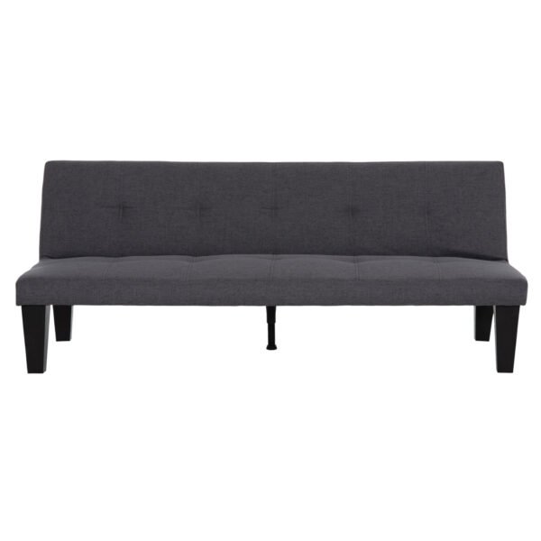 ΚΑΝΑΠΕΣ ΚΡΕΒΑΤΙ 2-ΘΕΣΙΟΣ KORO HM3304.01 ΓΚΡΙ PU ΔΕΡΜΑ 165x75x64Υεκ - Image 4