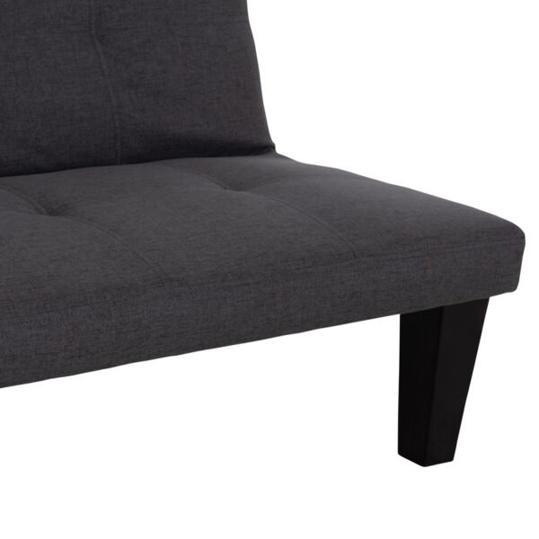 ΚΑΝΑΠΕΣ ΚΡΕΒΑΤΙ 2-ΘΕΣΙΟΣ KORO HM3304.01 ΓΚΡΙ PU ΔΕΡΜΑ 165x75x64Υεκ - Image 9