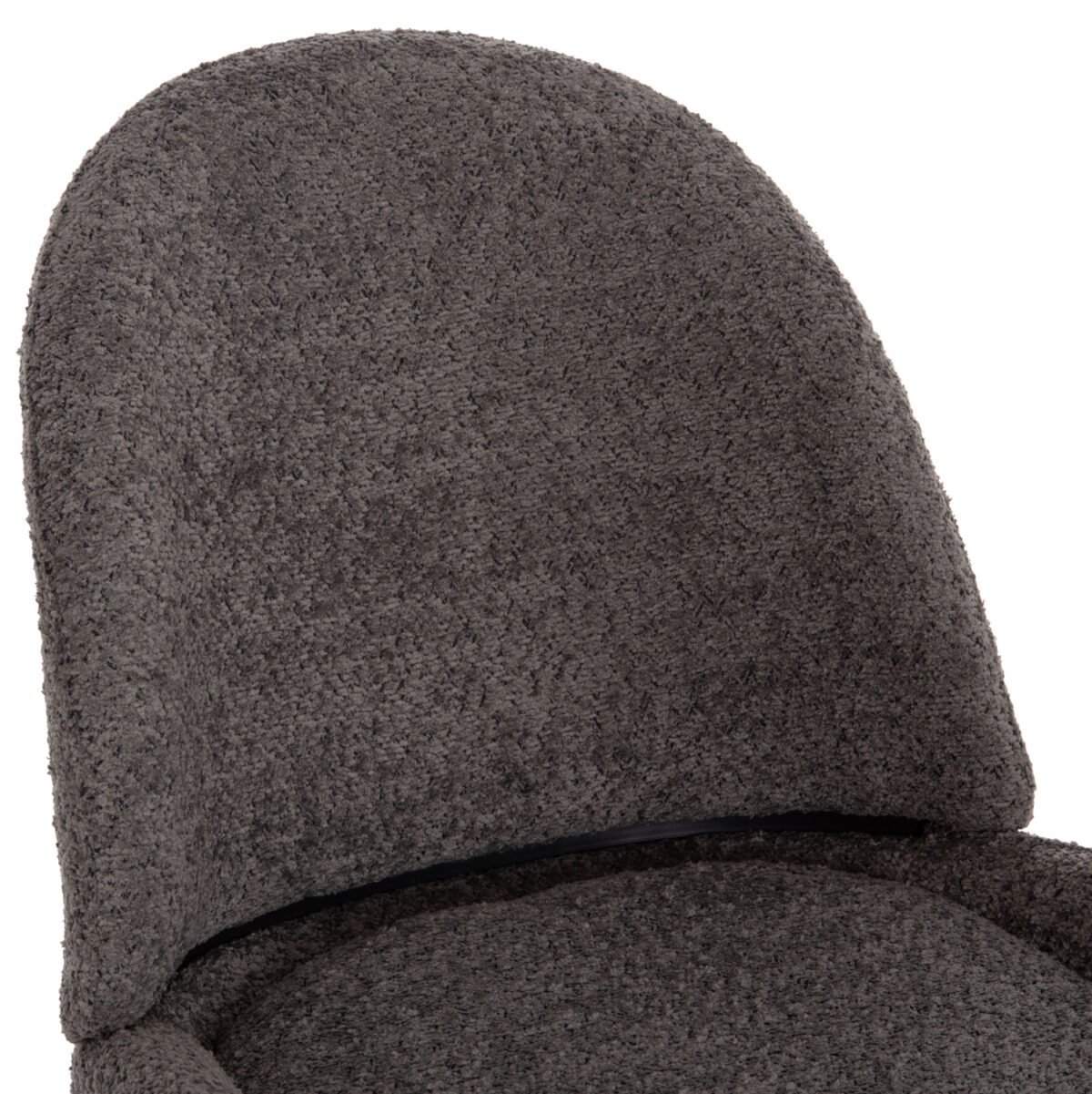 ΚΑΡΕΚΛΑ SARKY HM8585.11 ΥΦΑΣΜΑ ΜΠΟΥΚΛΕ ΓΚΡΙ ΜΕ ΜΕΤΑΛΛΙΚΑ ΠΟΔΙΑ 56x64x88Yεκ. - Image 7