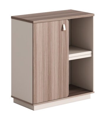 ΝΤΟΥΛΑΠΙ/ΒΙΒΛΙΟΘΗΚΗ ΣΕΙΡΑ SUPERON HM2143 ΜΕΛΑΜΙΝΗ ΜΠΕΖ & ΦΥΣΙΚΟ 80x40x90Υεκ.