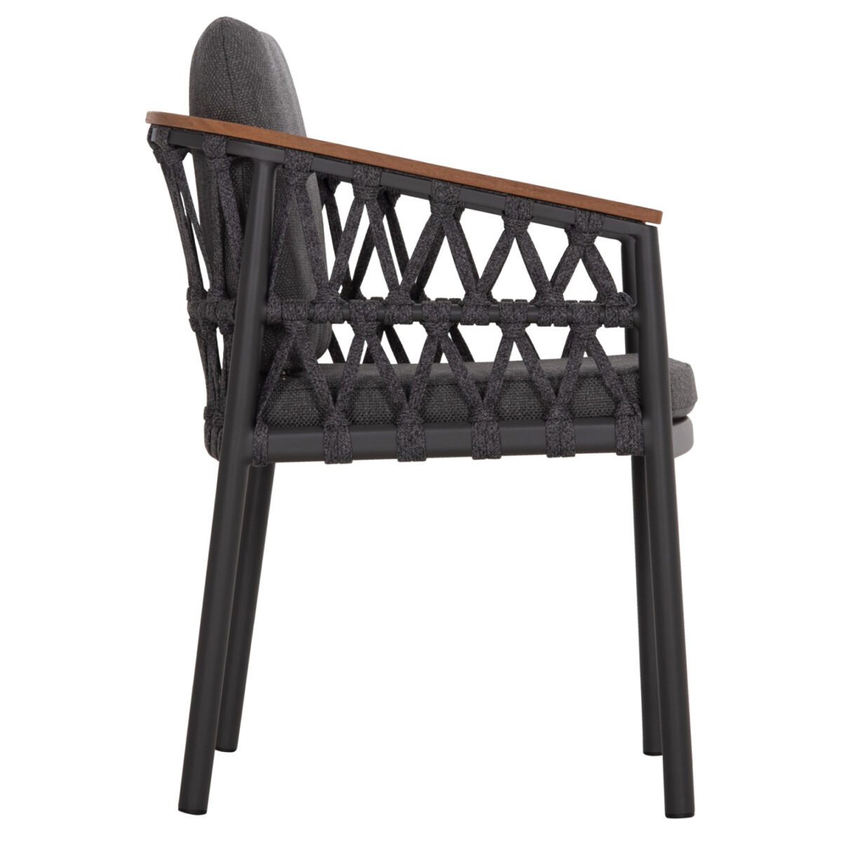 ΠΟΛΥΘΡΟΝΑ ΑΛΟΥΜΙΝΙΟΥ STREAM HM6427.01 ΣΚΟΥΡΟ ΓΚΡΙ ΣΧΟΙΝΙ & OLEFIN 59x63x85Υεκ. - Image 4