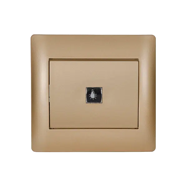 RHYME EL1181C ΔΙΑΚΟΠΤΗΣ ΚΛΙΜΑΚΟΣΤΑΣΙΟΥ ΧΡΥΣΟ ΜΕΤΑΛΛΙΖΕ