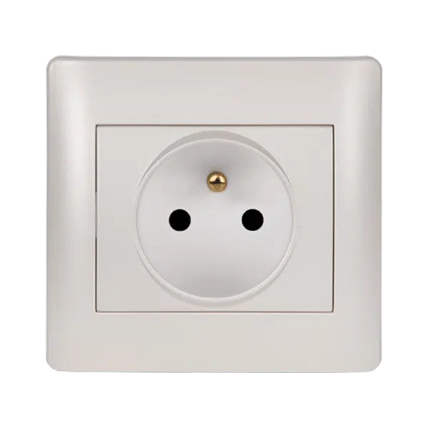 RHYME FRENCH TYPE SOCKET WHITE METALLIC