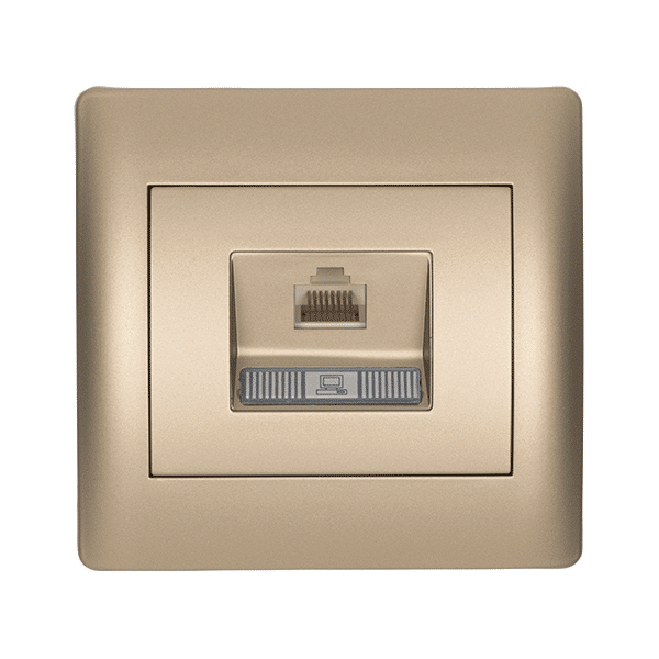 RHYME ΠΡΙΖΑ ΤΗΛΕΦΩΝΟΥ RJ45(CAT6E) ΣΑΜΠΑΝΙΖΕ ΜΕΤΑΛΛΙΖΕ