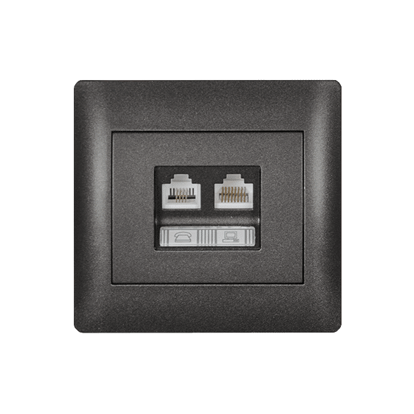 RHYME RJ11+RJ45 ΓΡΑΦΙΤΗΣ ΜΕΤΑΛΛΙΖΕ