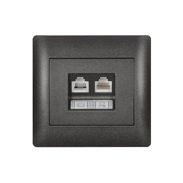 RHYME RJ11+RJ45 ΓΡΑΦΙΤΗΣ ΜΕΤΑΛΛΙΖΕ