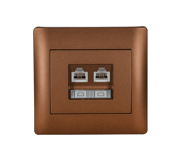 RHYME RJ11+RJ45 ΚΑΦΕ ΜΕΤΑΛΛΙΖΕ