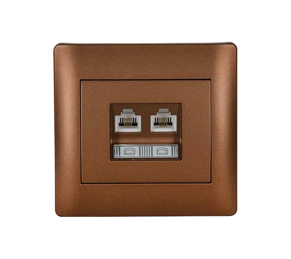 RHYME RJ11+RJ45 ΚΑΦΕ ΜΕΤΑΛΛΙΖΕ