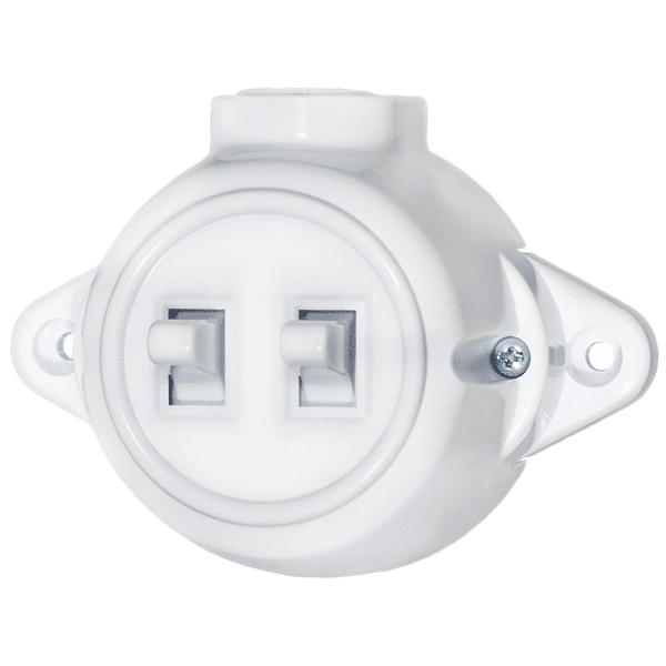 ΑΝΤΙΚΕ ΔΙΠΛΟΣ ΔΙΑΚΟΠΤΗΣ ΑΠΛΟΣ  10А 250V ΛΕΥΚΟ