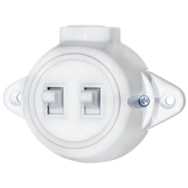 ΑΝΤΙΚΕ ΔΙΠΛΟΣ ΔΙΑΚΟΠΤΗΣ ΑΠΛΟΣ  10А 250V ΛΕΥΚΟ