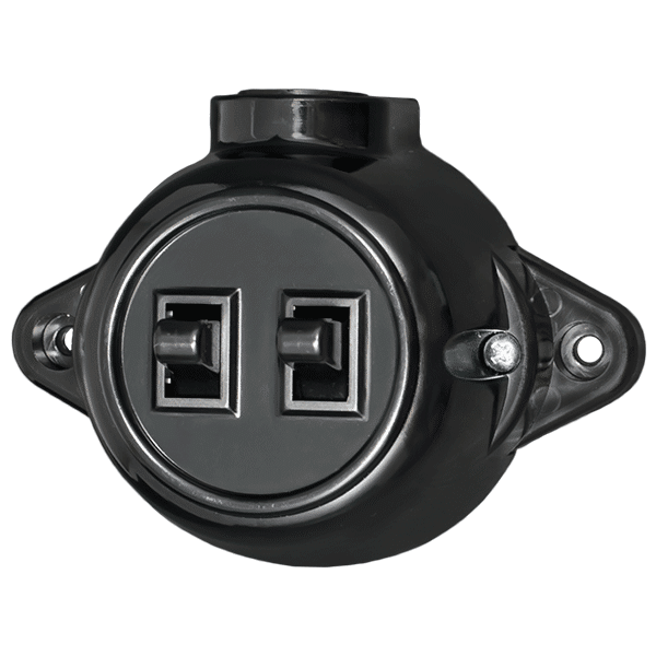 ΑΝΤΙΚΕ ΔΙΠΛΟΣ ΔΙΑΚΟΠΤΗΣ ΑΠΛΟΣ 10А 250V ΜΑΥΡΟ