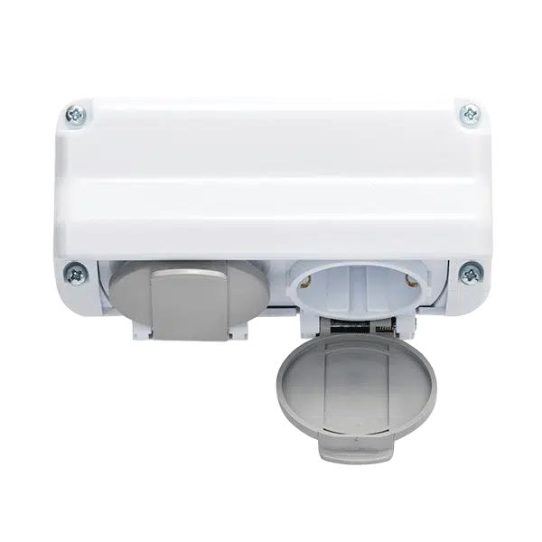 ΔΙΠΛΗ ΠΡΙΖΑ ΣΟΥΚΟ 16А 250V ΛΕΥΚΟ