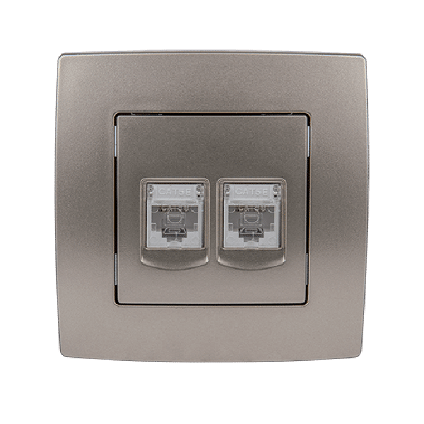 CITY ΠΡΙΖΑ ΤΗΛΕΦΩΝΟΥ RJ11 + ΥΠΟΛΟΓΙΣΤΗ RJ45 ΛΕΥΚΗ