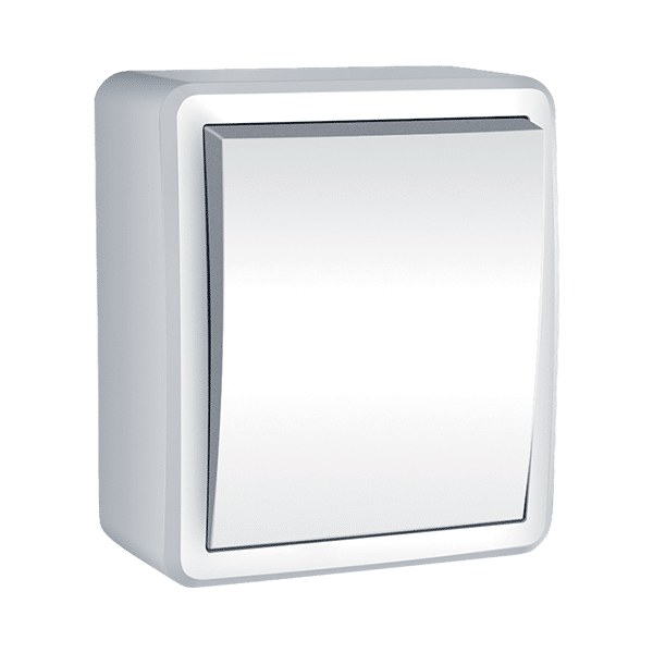 ΜΟΝΟΣ ΔΙΑΚΟΠΤΗΣ ΑΠΛΟΣ IP44 ΛΕΥΚΟΣ