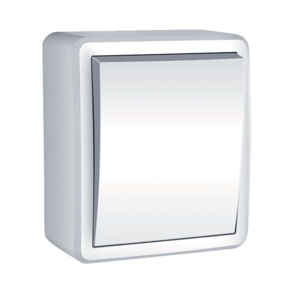 ΜΟΝΟΣ ΔΙΑΚΟΠΤΗΣ A/R IP44 ΛΕΥΚΟΣ