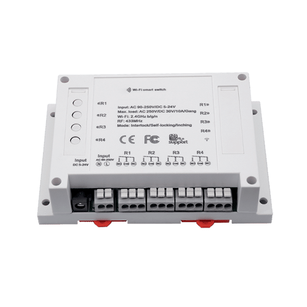 SMART WIFI ΔΙΑΚΟΠΤΗΣ ΡΑΓΑΣ 4 ΚΑΝΑΛΙΑ