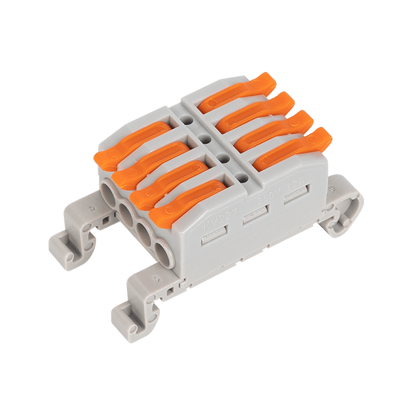 TERMINAL BLOCK FOR DIN RAIL 4 INPUT/4 OUTPUT 4.00M