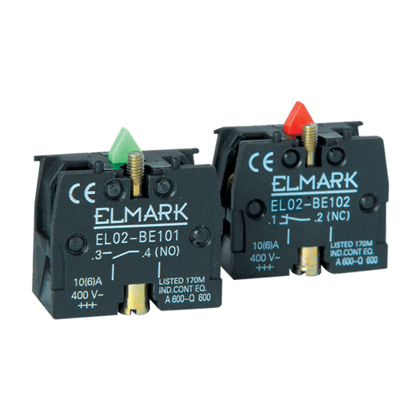 ΕΠΑΦΗ ΜΠΟΥΤΟΝ EL02-BE 102 1NC ΚΟΚΚΙΝΟ