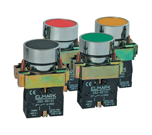 ΜΠΟΥΤΟΝ EL2-BP 42 NC ΚΟΚΚΙΝΟ IP65