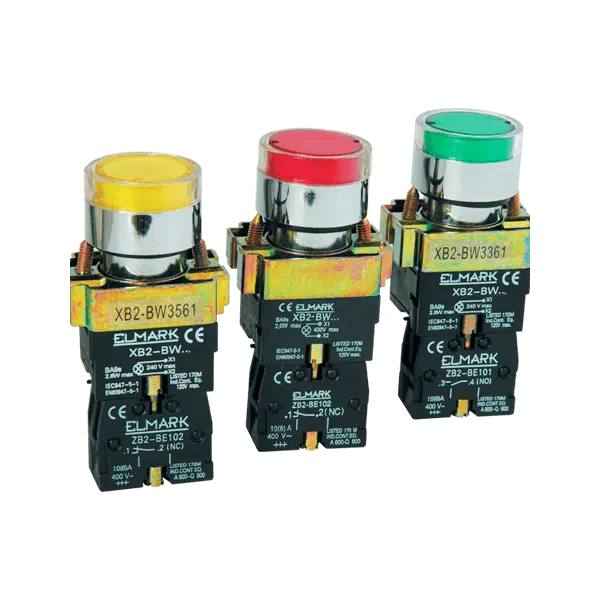 ΜΠΟΥΤΟΝ ΜΕ ΛΥΧΝΙΑ LED EL2-BW 3471 230V ΚΟΚΚΙΝΟ