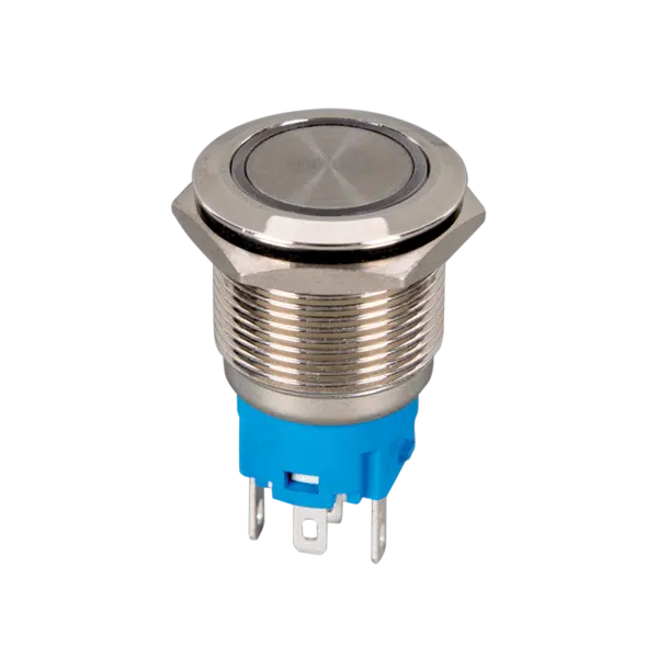 ΜΠΟΥΤΟΝ ΣΤΡΟΓΓΥΛΟ ΜΕ ΛΥΧΝΙΑ LED EL-2211DZG 1NO+1NC IP65 ΠΡΑΣΙΝΟ