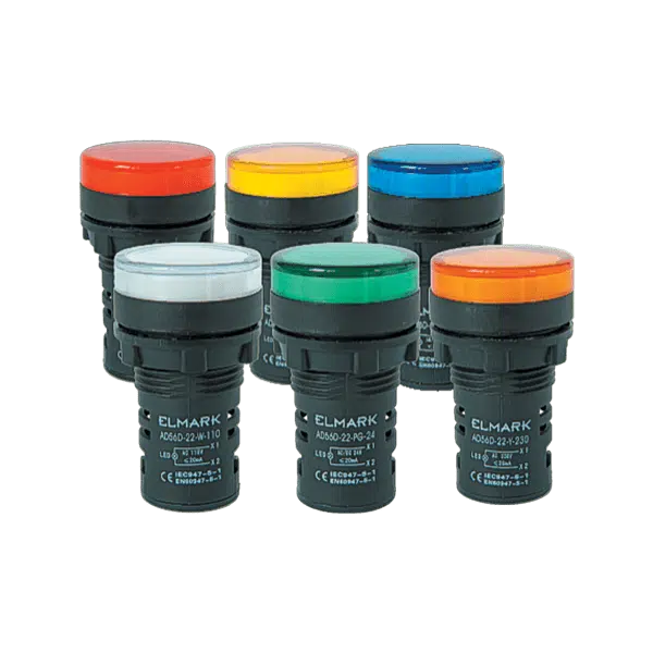 LED ΛΥΧΝΙΑ AD56D-22-Y-230 ΚΙΤΡΙΝΗ 22MM 230V AC