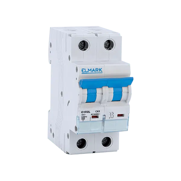 NEW ΜΙΚΡΟΑΥΤΟΜΑΤΗ ΑΣΦΑΛΕΙΑ MCB C102L 63A 2P 10kA ΚΑΜΠΥΛΗ C