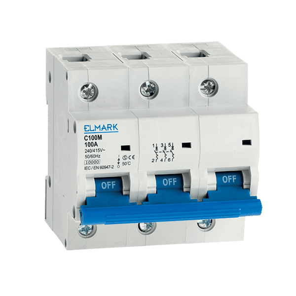 ΜΙΚΡΟΑΥΤΟΜΑΤΗ ΑΣΦΑΛΕΙΑ C100M 10KA 3P 80A ΚΑΜΠΥΛΗ B