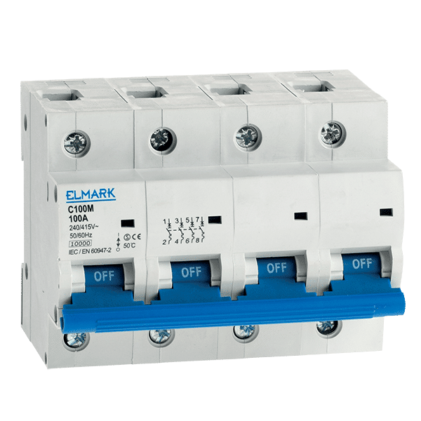 ΜΙΚΡΟΑΥΤΟΜΑΤΗ ΑΣΦΑΛΕΙΑ C100M 10KA 4P 80A ΚΑΜΠΥΛΗ C