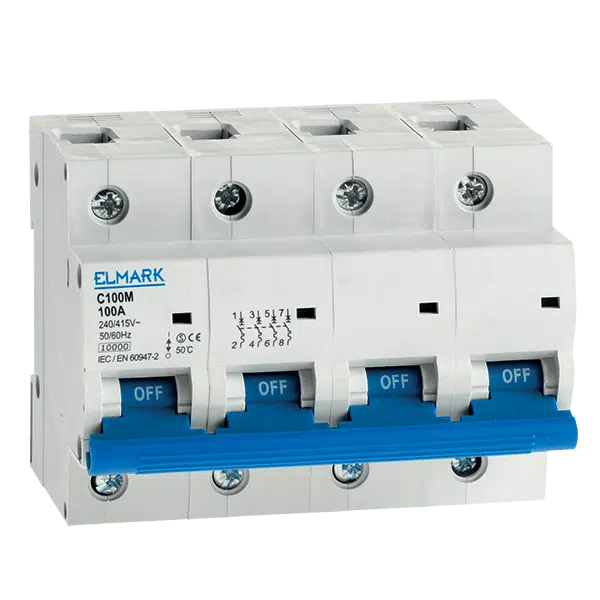 ΜΙΚΡΟΑΥΤΟΜΑΤΗ ΑΣΦΑΛΕΙΑ C100M 10KA 4P 100A ΚΑΜΠΥΛΗ C