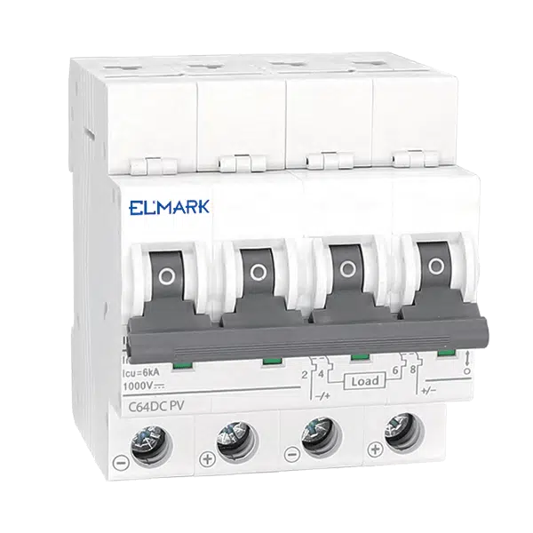 ΜΙΚΡΟΑΥΤΟΜΑΤΗ ΑΣΦΑΛΕΙΑ MCB DC64 16A 4P 6KA 1000V ΚΑΜΠΥΛΗ  C ΓΙΑ PV ΣΥΣΤΗΜΑΤΑ