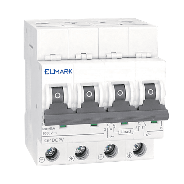 ΜΙΚΡΟΑΥΤΟΜΑΤΗ ΑΣΦΑΛΕΙΑ MCB DC64 50A 4P 6KA 1000V ΚΑΜΠΥΛΗ  C ΓΙΑ PV ΣΥΣΤΗΜΑΤΑ