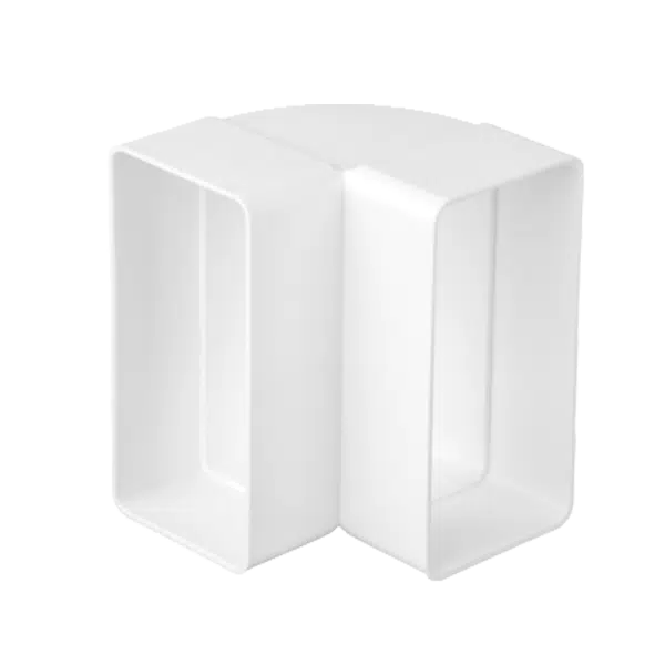EL02-524 VERTICAL 90° BEND FOR FLAT DUCTS 220x55
