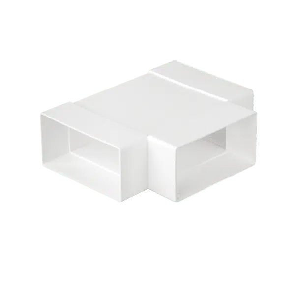 EL02-409 PVC T-JOINT FOR FLAT DUCTS 110x55MM