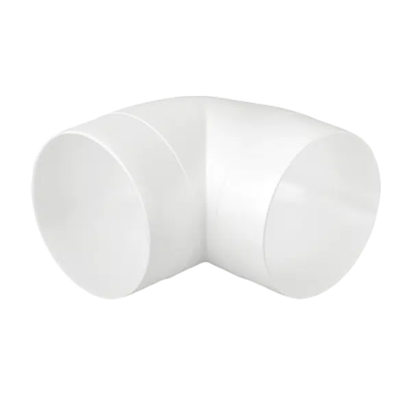 EL02-459 PVC KNEE 90° FOR ROUND DUCTS D100MM