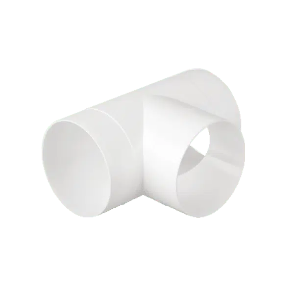 EL02-460 PVC T-JOINT FOR ROUND DUCTS D100MM