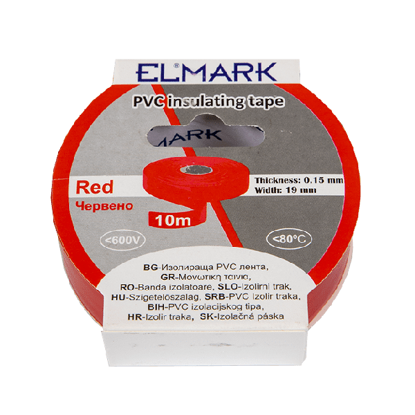 ΜΟΝΩΤΙΚΗ ΤΑΙΝΙΑ 10mx19mm ΚΟΚΚΙΝΟ